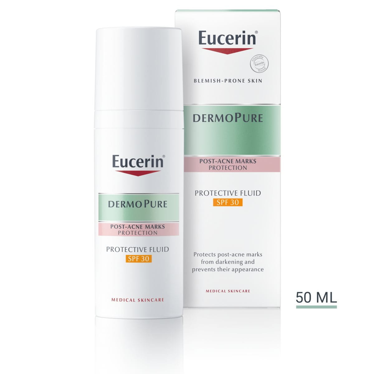 DERMOPURE Protective Fluid SPF 30 for blemishprone skin with postacne marks Eucerin